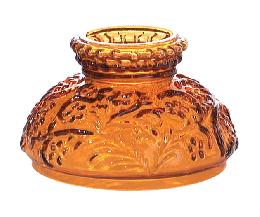 4" Miniature Amber Glass Shade