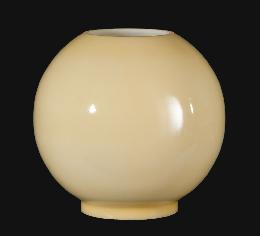 8" Opal Glass Ball Shade, Nu-Gold Tint
