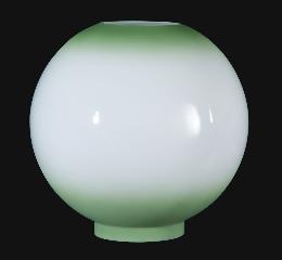 10" Opal Glass Ball Shade, Antique Green Tint