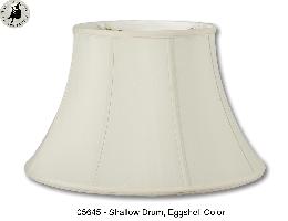 Eggshell Color, Shallow Drum Lamp Shades