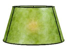Green Mica Empire Style Floor Lamp Shade