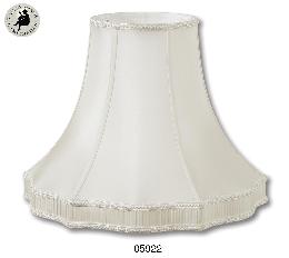 Eggshell Color, Pleated Gallery Bell Lamp Shades - 100% Pure Silk