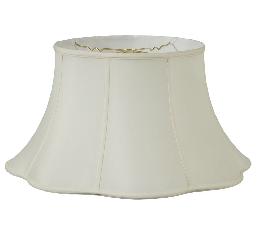 Floor Lamp Out Scallop Empire Shade - Tissue Shantung