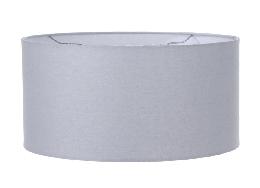 Grey Linen Mid-Century Shallow Drum Hardback Shade ON SALE!