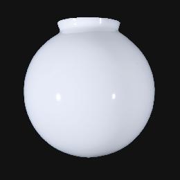 8" Dia. Opal Glass Pendant Lamp Shades, 4" fitter