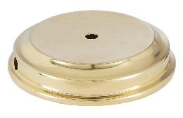 Unfinished Flaired Disc Solid Brass Lamp Base