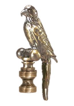 2 1/4" Die Cast "Parrot" Finial with an Antique Finish
