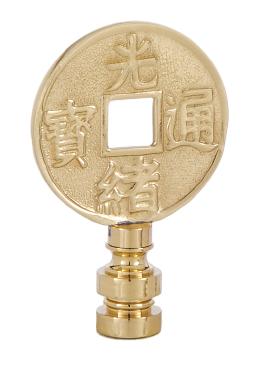 Decorative Brass Asian Motif Finial