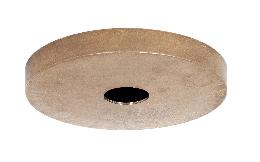6-1/4" Diameter Unfinished Die Cast Brass Canopy, No Bar Holes