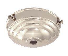 3 1/4" fitter, Nickel Finish Deco Style Holder