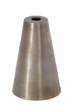 3-3/8" Tall Unfinished Steel Cone Shaped Socket Cup, 1/8IP Slip