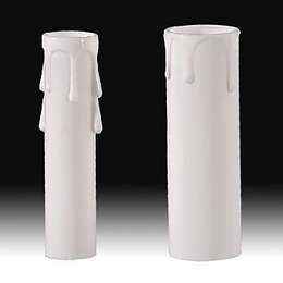 White Color Candle Covers with Drips