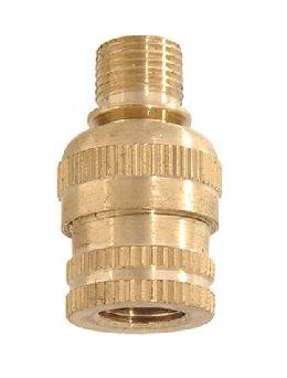 Brass Knurled Lamp Swivel, 1/8M X 1/8F