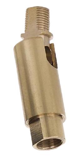 Unfinished Adjustable Brass Friction Lamp Swivel, 1/8M x 1/8F 