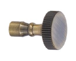 Antique Brass Fin Solid Brass Knurled Key