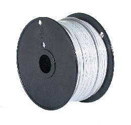 Type AWM Plastic Single Wire Insulated Cord, Choice of White or Black Color - 250ft. Spool or Sold By The Foot 