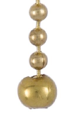 Brass Open Ball Beaded Chain Pull