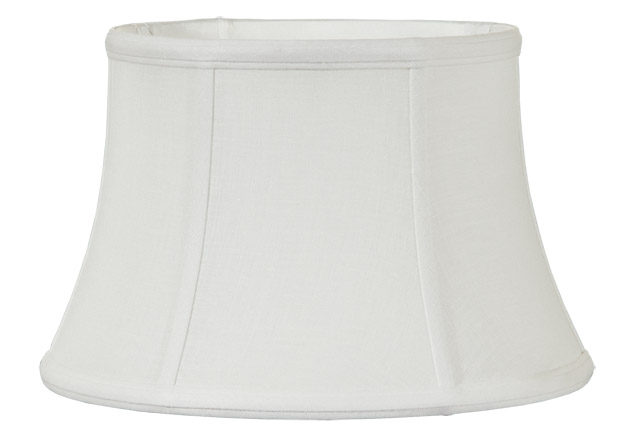 Off White Bridge UNO Shallow Drum Fine Linen Lamp Shades ...