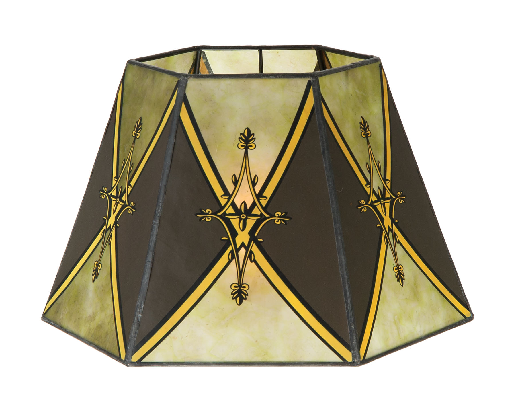 green mica lamp shade