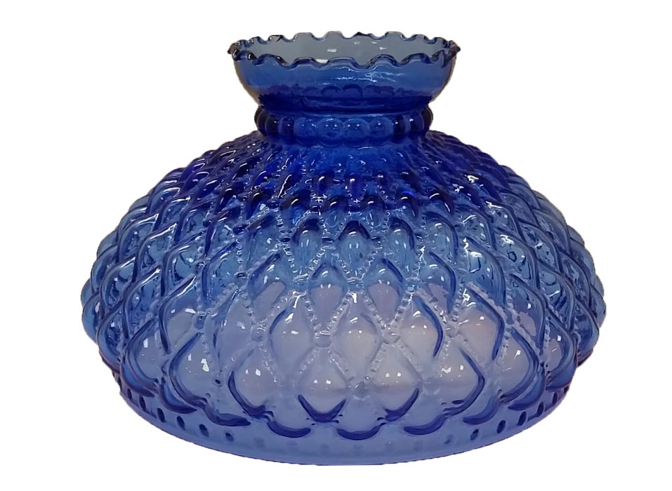 cobalt blue glass shade