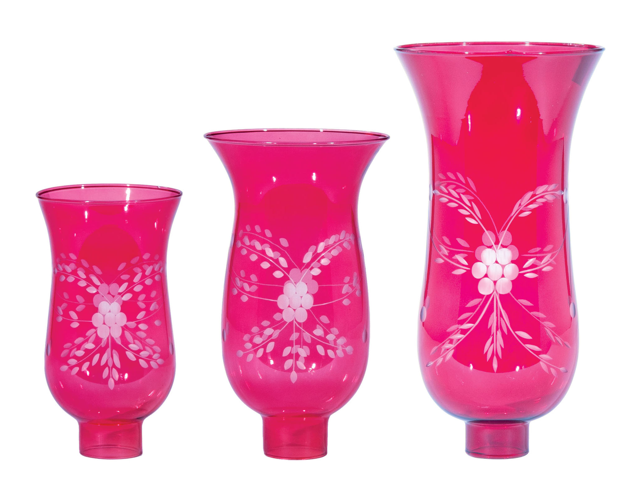 Cranberry glass online hurricane lamps