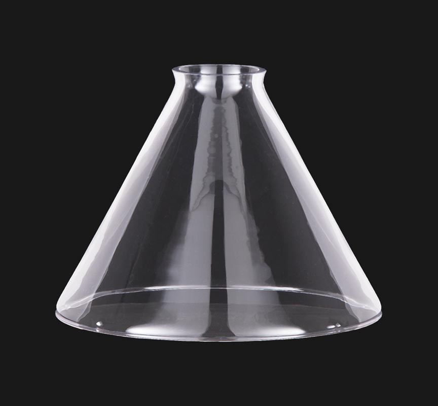 7 Clear Glass Deep Cone Shade, 2 1/4 fitter 08807C