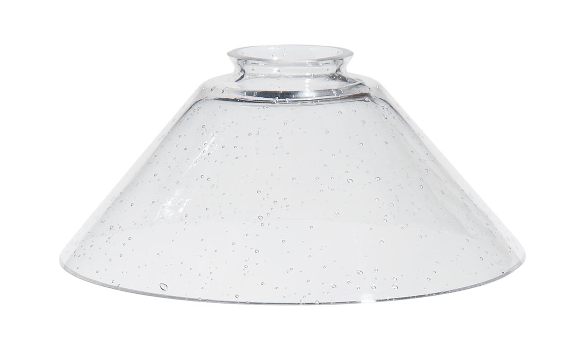 2 14 Fitter Seeded Clear Glass Pendant Shade 7 1516 Dia Bottom X 3 